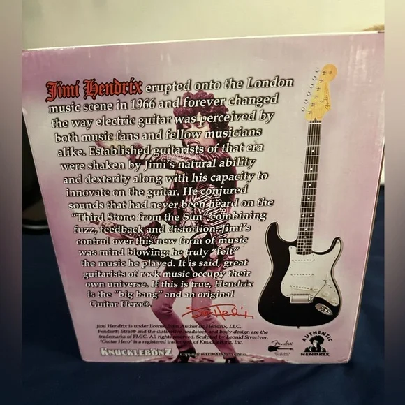 Jimi Hendrix 2006 Knucklebonz Rock Iconz Guitar Hero Nostalgia Statue Figure - Picture 2 of 3